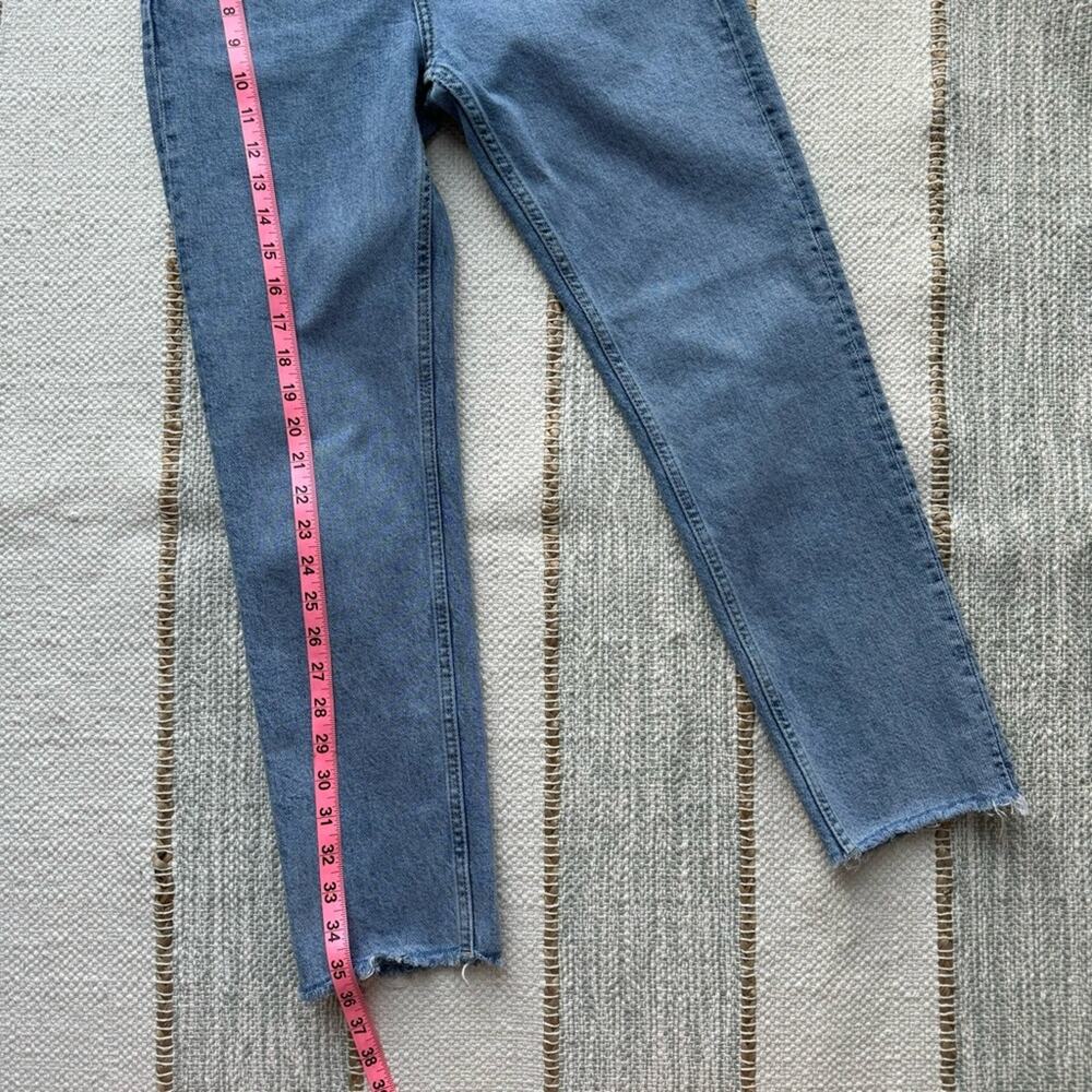 Zara Light Blue Slim Leg High Rise Cropped Jeans Women’s Size 6 - Picture 2 of 8